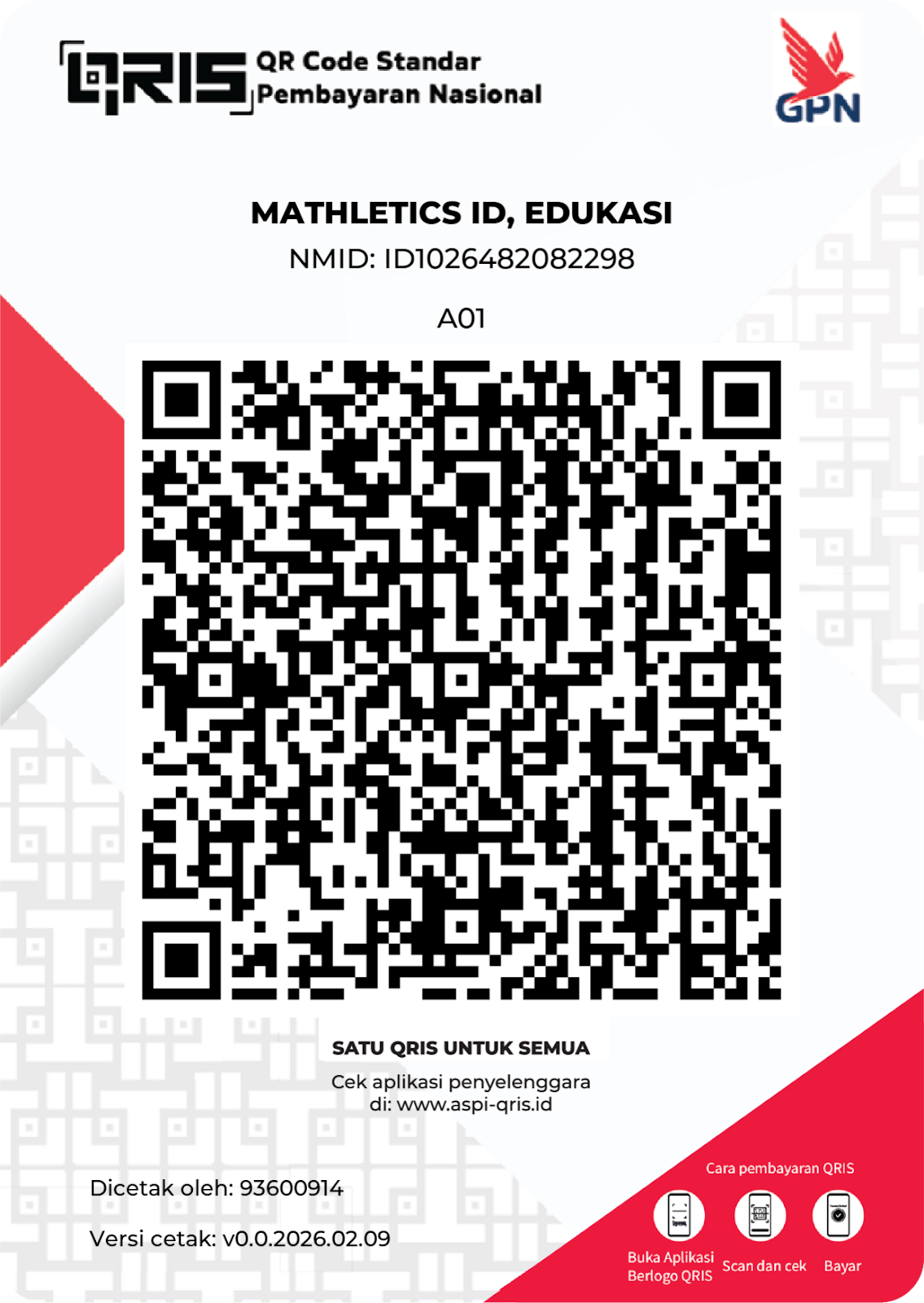 QRIS Mathletics